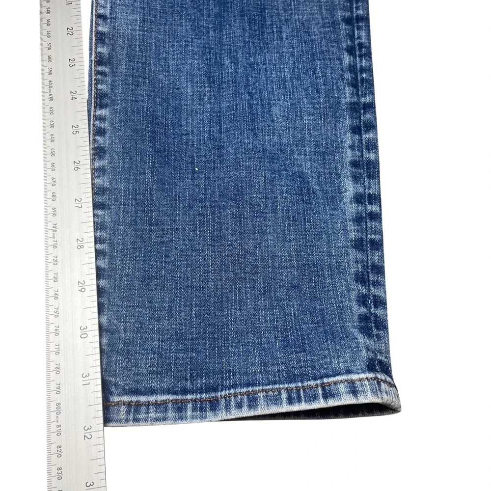 7 For All Mankind Adrien Jeans Mens 36 Blue Slim Taper Medium Wash Button Fly